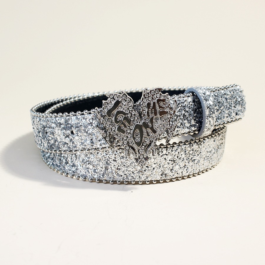 Women'S Jeans Accessories Chain - Damesmode veelzijdige riem met strass steentjes,