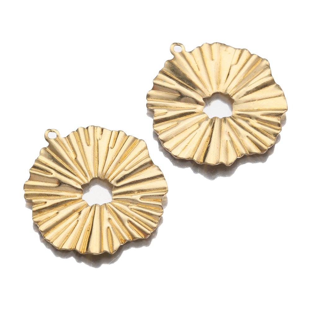 Tassel Earrings Boho - 20 Stks/partij Messing Zon Bloemen Bedels