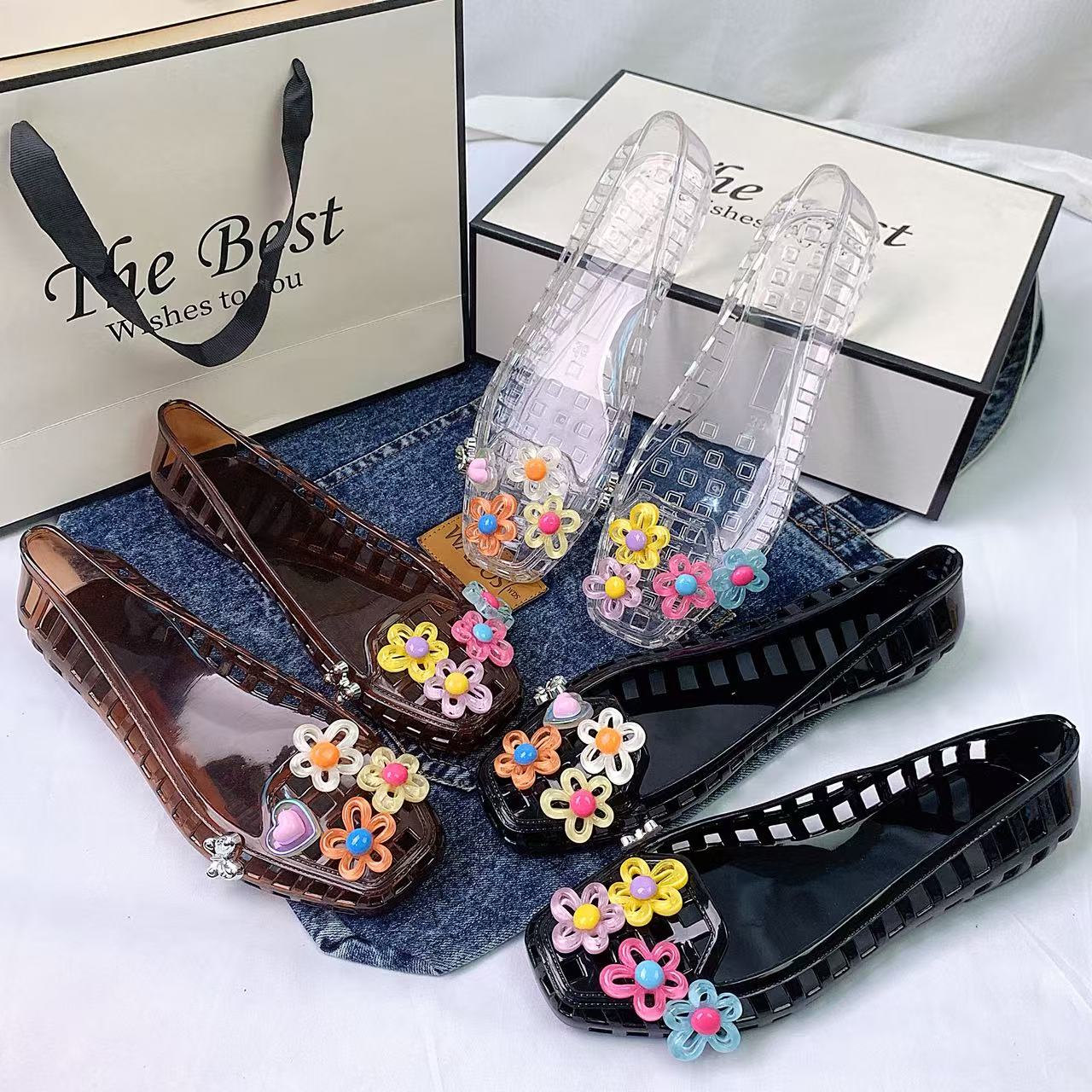 Women'S Accessories For Shoes - Modieuze damesschoenen Jelly Crystal Schoenen Damesschoenen