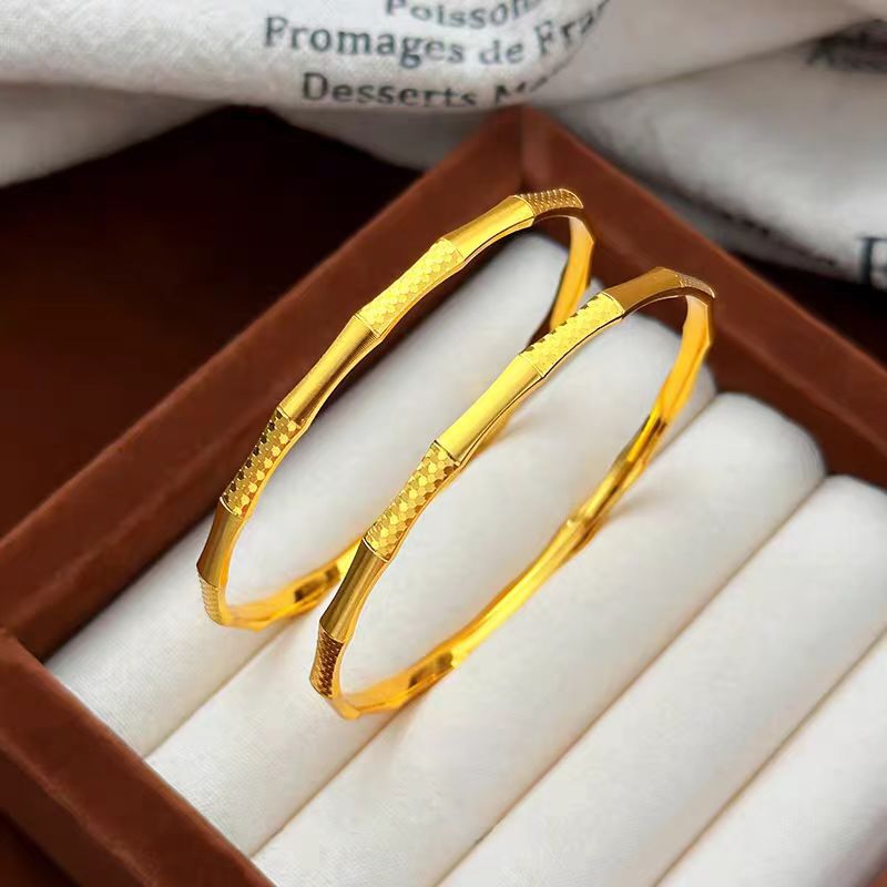 Women Accessories Meaning - 24K Gouden AU999 Draken Schubben Bamboe
