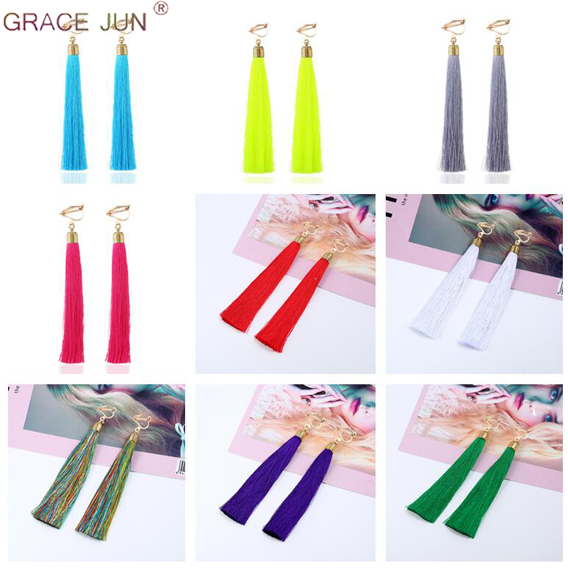 Tassel Earrings Boho - 12 cm & 5.1 ''Lange Tassel