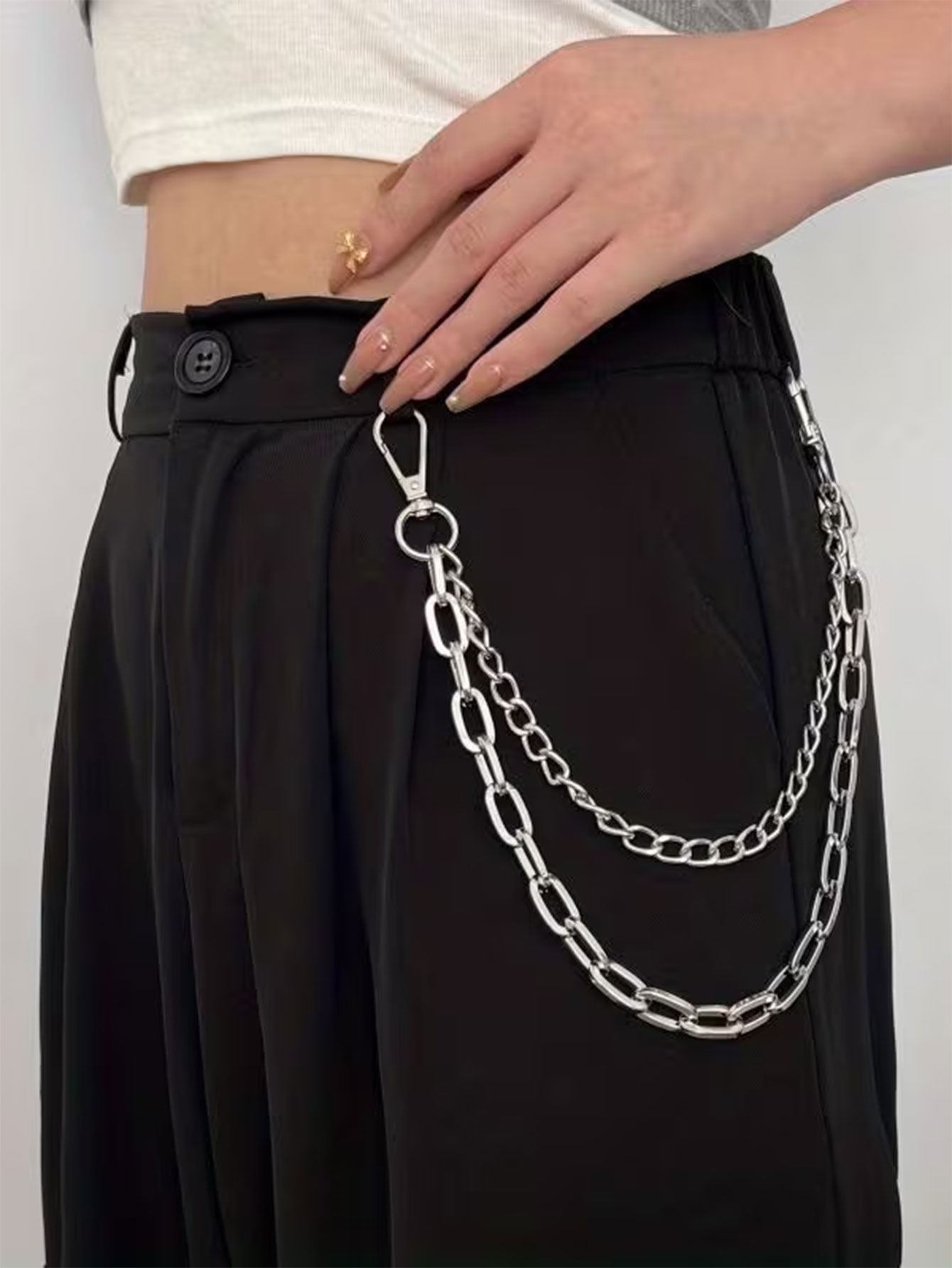 Women'S Jeans Accessories Chain - Unisex punkstijl metalen mode tailleketting jeansaccessoires