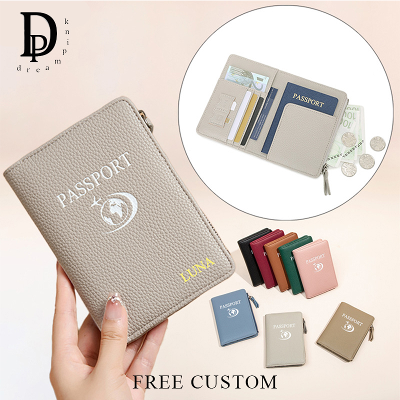 Women'S Accessories Wallet - Reisvrouw RFID Gepersonaliseerde paspoorthouder PU-leer Multifunctionele