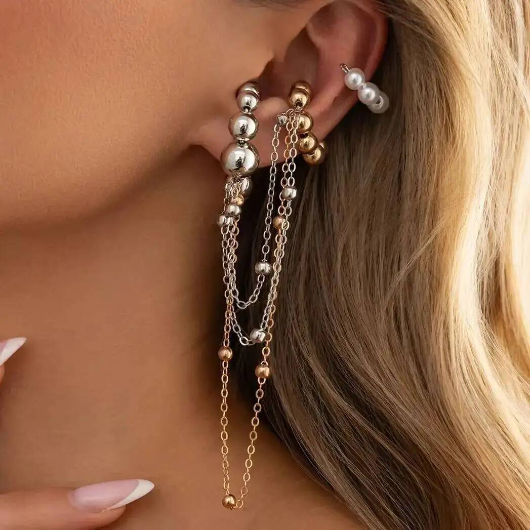 Tassel Earrings Boho - Ingemark Bohemen Imitatie Parel Metalen Ketting