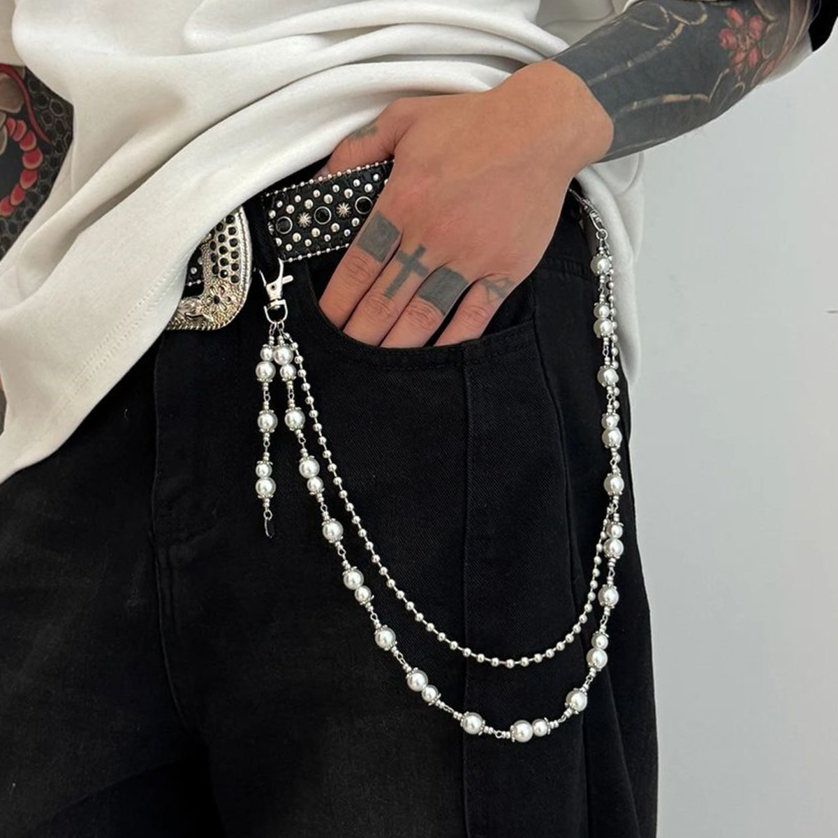 Women'S Jeans Accessories Chain - Ingemark 2025 Modieuze Unieke Imitatie Parel