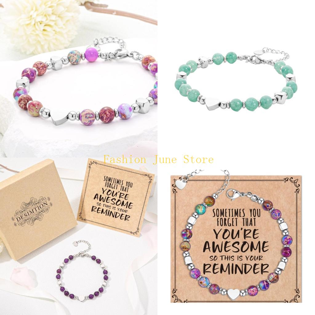 Women Accessories Meaning - N5KA Kleurrijke stenen kralenarmband Lichtgewicht comfortabele