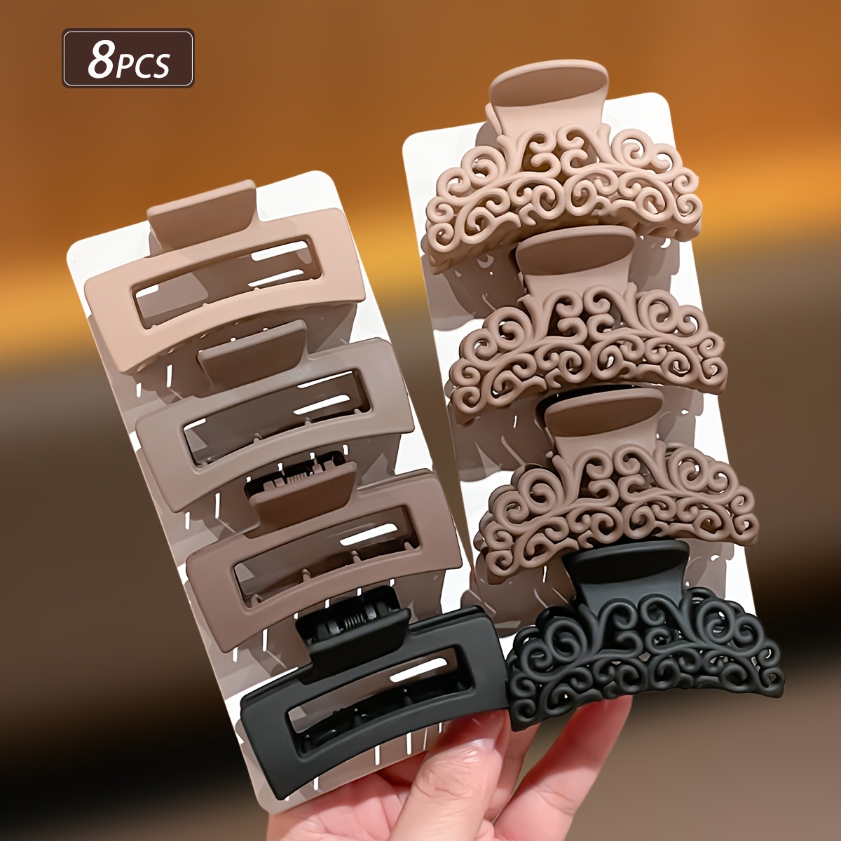 8 stuks vierkante haarklemmen  - Hair Claw Clip Set recensie en prijs