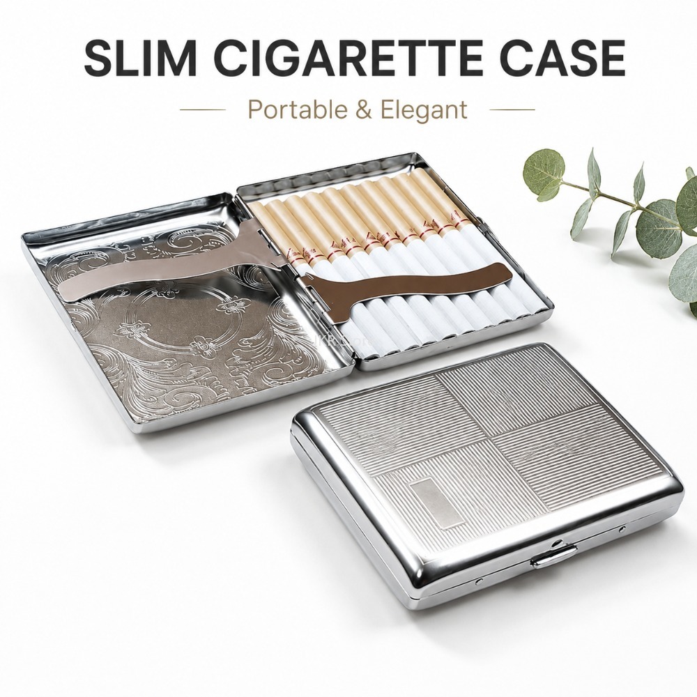 RVS Sigarettenkoker met reliëf - Women Accessories Box recensie en prijs