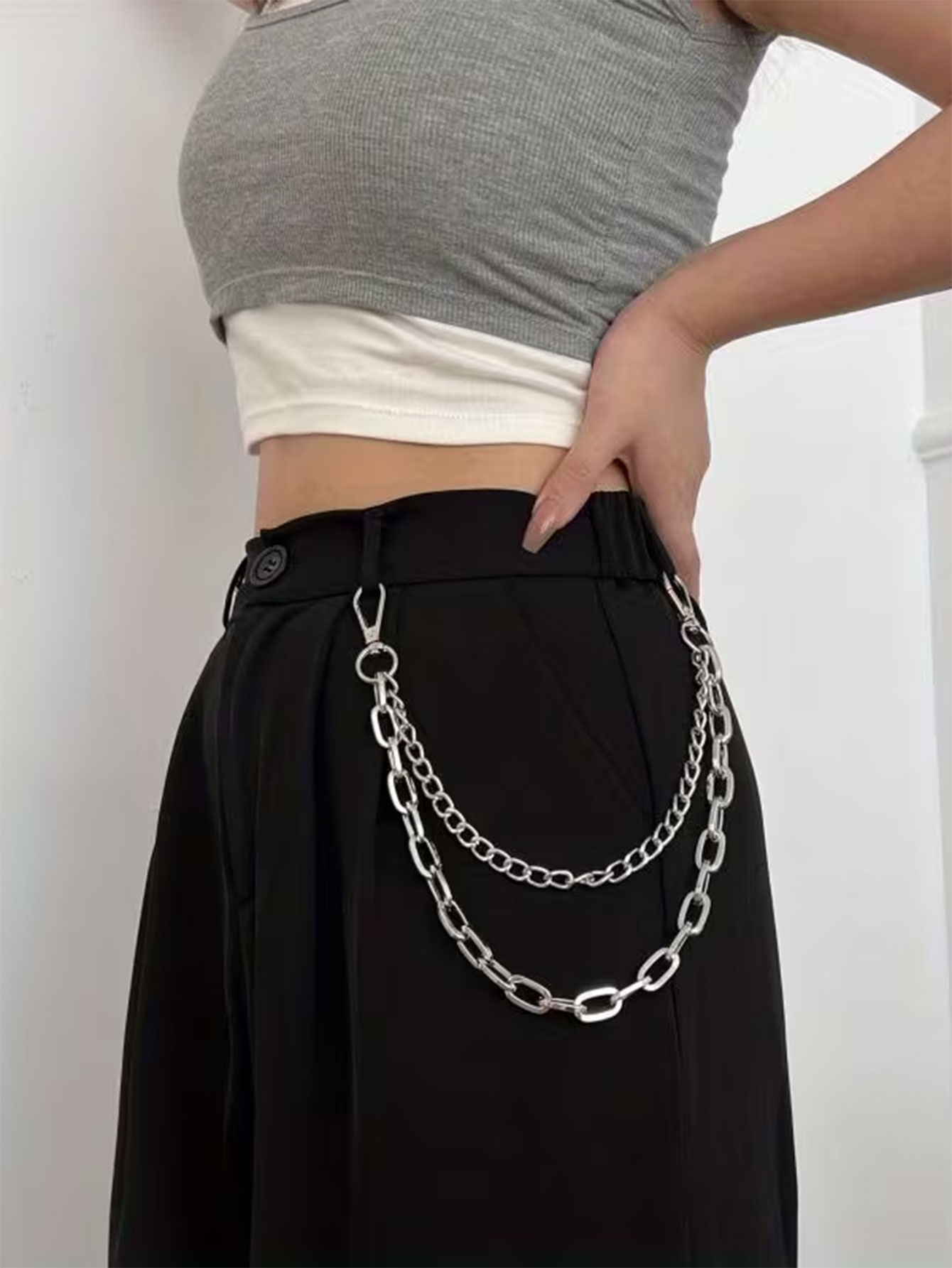 Unisex punkstijl metalen mode  - Women'S Jeans Accessories Chain recensie en prijs