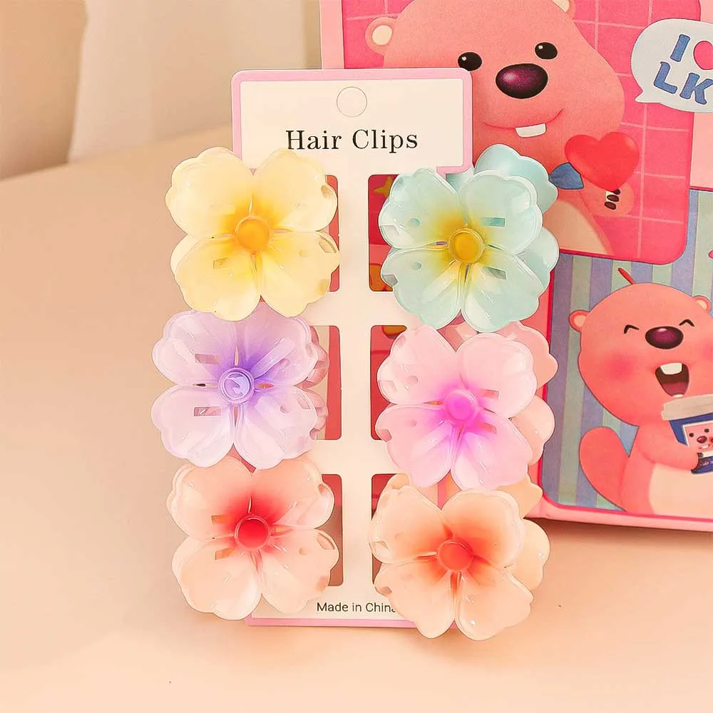 6 stuks mode kleurrijke transp - Hair Claw Clip Set recensie en prijs