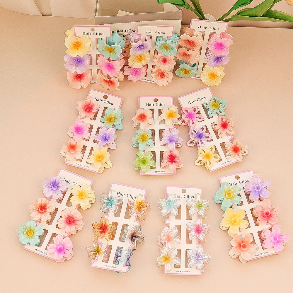 6 stuks mode kleurrijke transp - Hair Claw Clip Set recensie en prijs