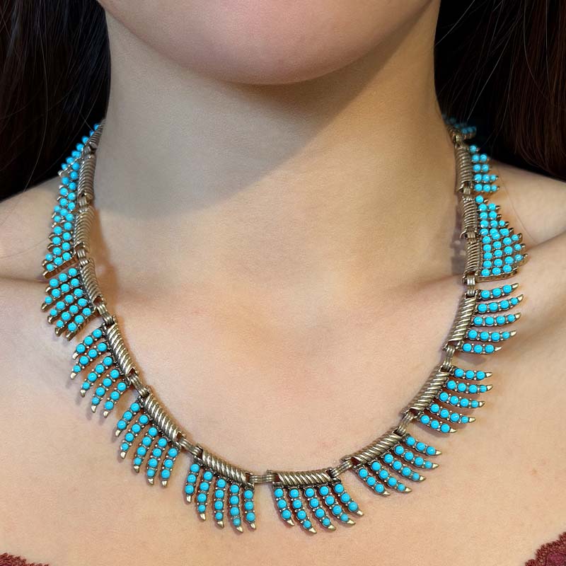 Vintage turquoise ketting voor - Women'S Accessories Trends 2026 recensie en prijs
