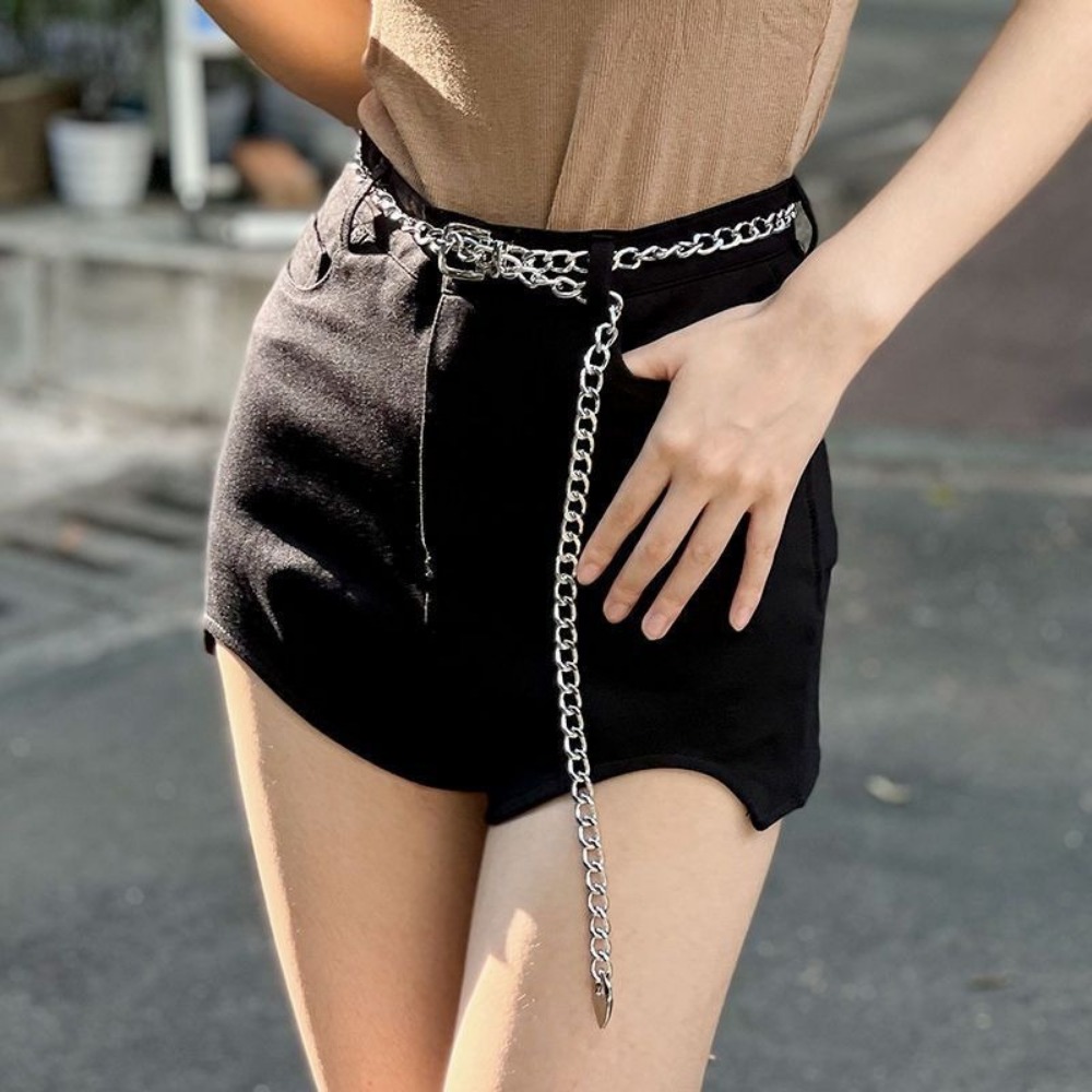 Eenvoudige metalen kettingriem - Women'S Jeans Accessories Chain recensie en prijs