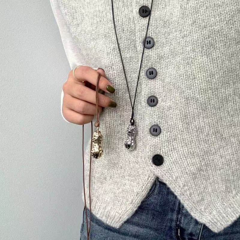 Modieuze metalen pinda-hangerk - Women Accessories Meaning recensie en prijs