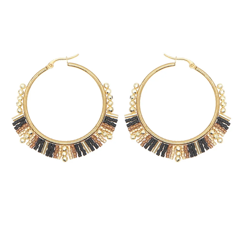 Grote Cirkel Oorbellen Hand Kr - Tassel Earrings Boho recensie en prijs