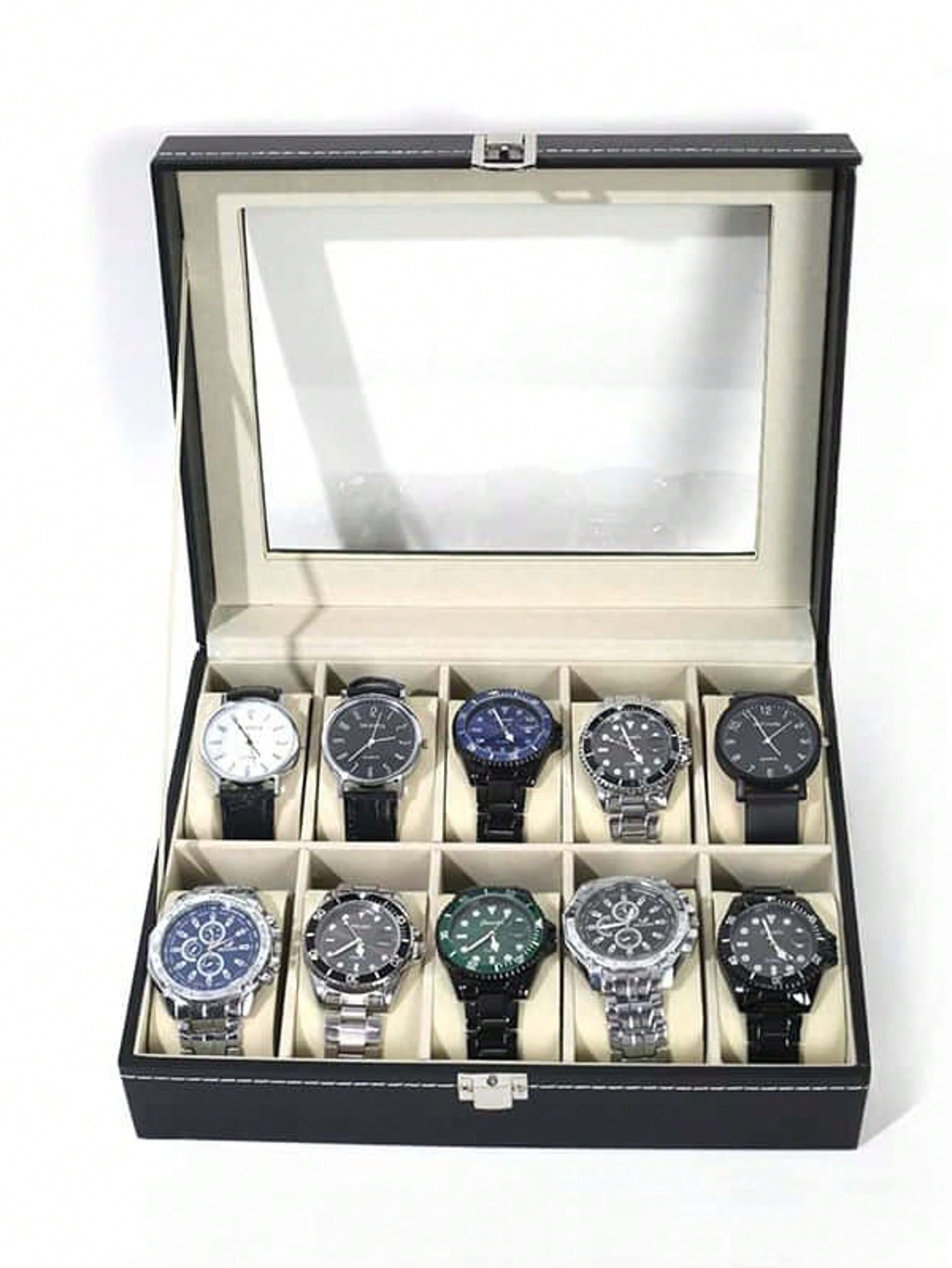 Leren horlogedoos met slot, gr - Women Accessories Box recensie en prijs