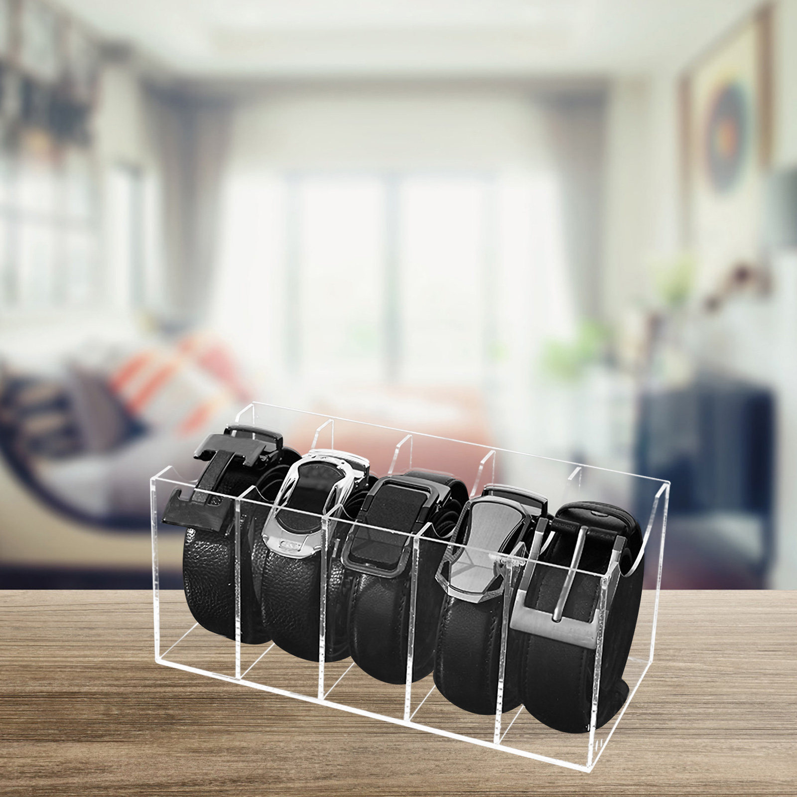 5-vakken transparante riemenor - Women Accessories Box recensie en prijs