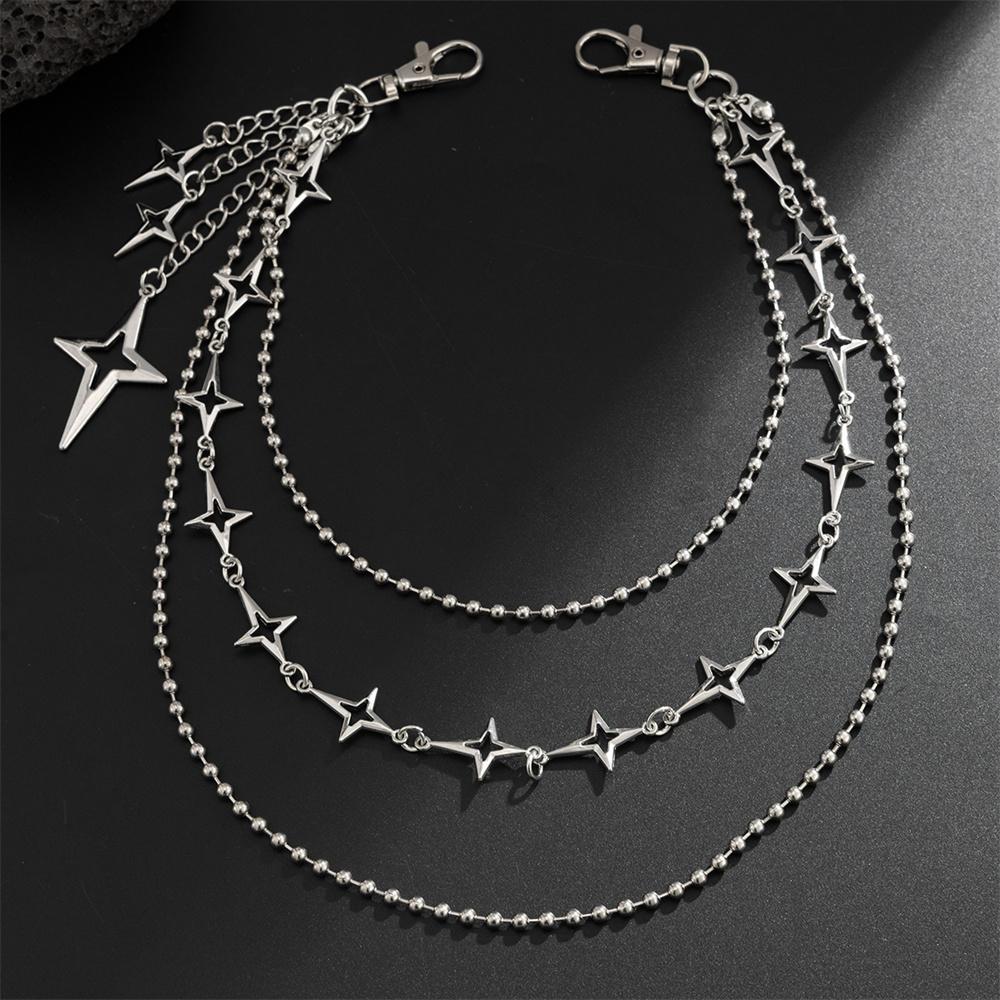 Punk Multilayer Metal Star Han - Women'S Jeans Accessories Chain recensie en prijs