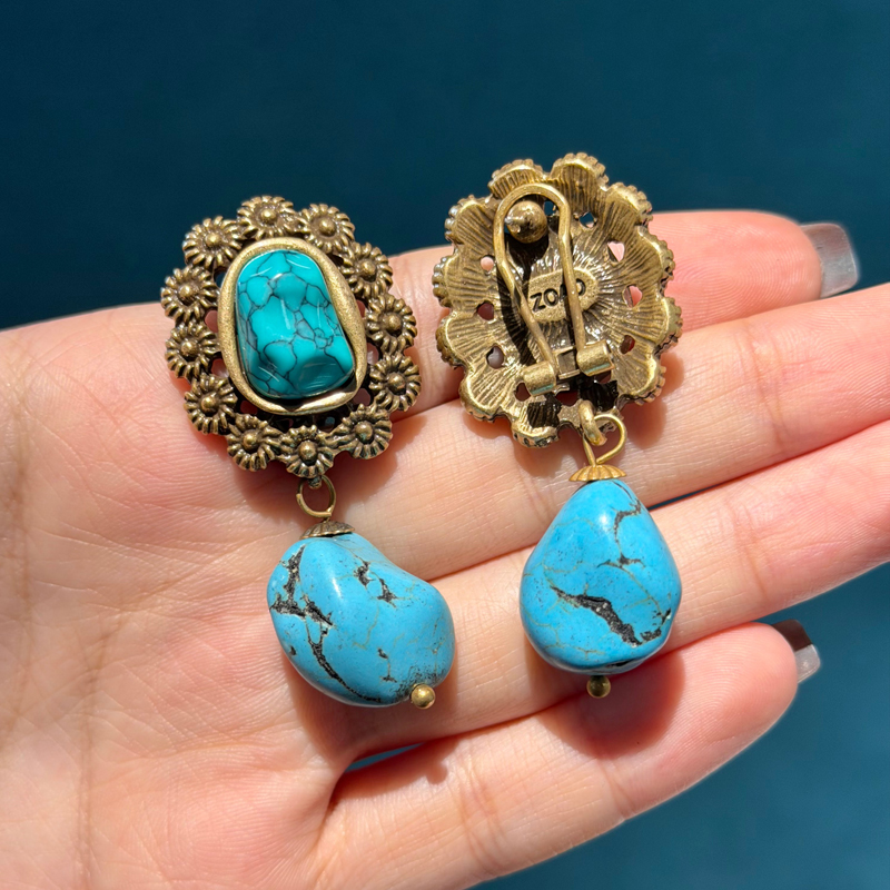Vintage turquoise oorbellen na - Women'S Accessories Trends 2026 recensie en prijs