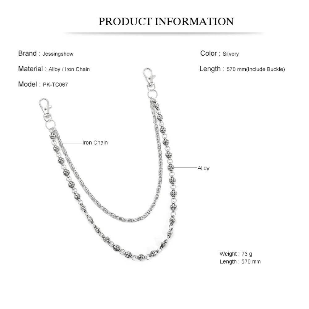 NEWTrendy hiphop dubbellaagse  - Women'S Jeans Accessories Chain recensie en prijs