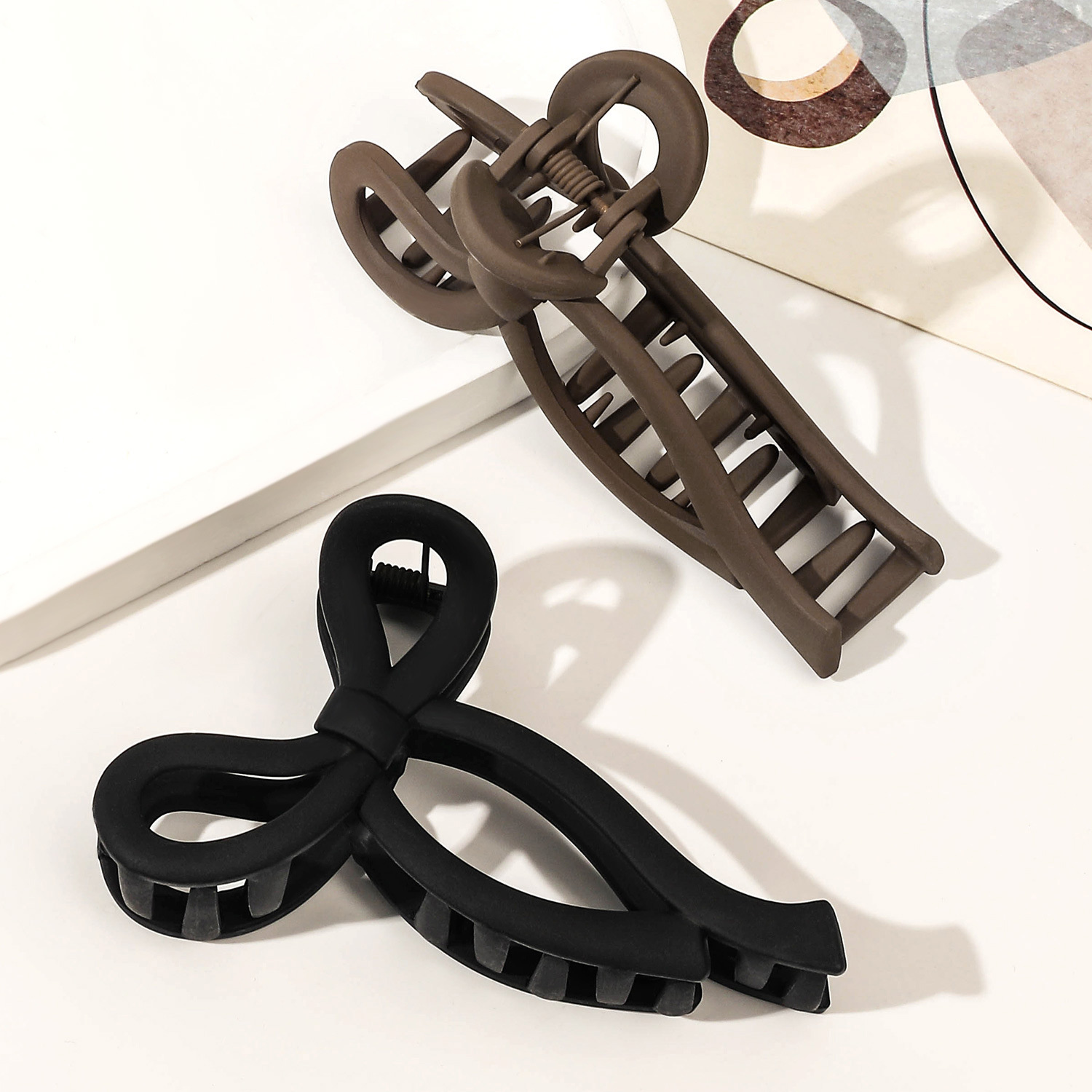 5PCS Matte Boog Grote Haar Kla - Hair Claw Clip Set recensie en prijs
