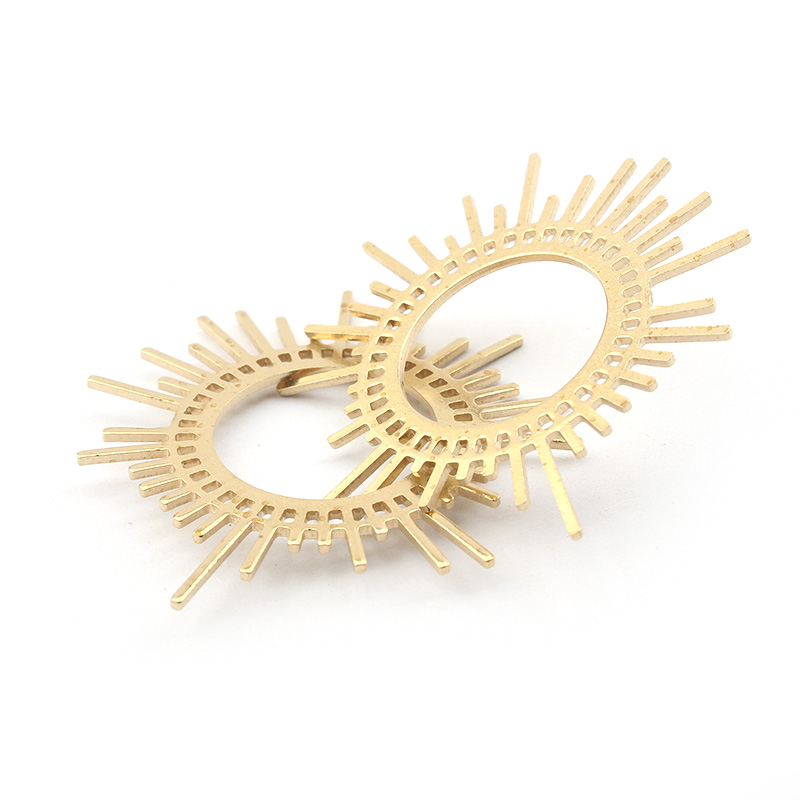 5 stks/partij Ruwe Messing Zon - Tassel Earrings Boho recensie en prijs